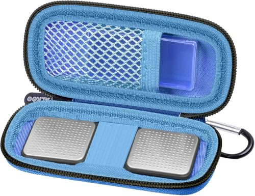 Herzmonitor-Tasche kompatibel mit AliveCor KardiaMobile 6L - Smartphone-kompatibler 6-Messungen-EKG-Monitor für Apple- und Android-Geräte - NUR HÜLLE (Dunkel Blau)
