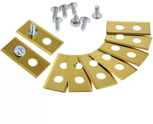 9x Ersatz-Messer Klingen/Schneid-Klingen (0,9mm) Titan für alle Worx Landroid Mähroboter