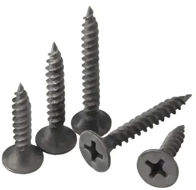 DNVGJUP Lfang-Socket Cap Screws M3.5 Carbon Steel Black Cross Recessed Countersunk Flat Head Tapping Screws Wood Screw Wall Nails Drywall Nail, 25Pcs, Durable and Corrosion Resistant(M3.5x16mm)