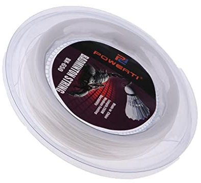 Homyl 200 Carretes de Cuerda para Bádminton - Cable de Nailon Compacto para Raquetas - 4 Colores, Blanco