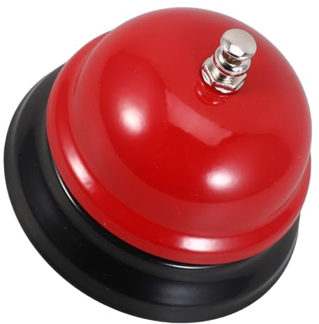 CALLARON Campanello da Tavolo Rosso Campanello di Chiamata per Cena per Ufficio Hotel e Bar per Ristorante Portatile per Cucina e Gioco