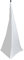 Universal Lighting Tripod Stand Scrim - Triple Sided DJ Speaker / Light Stand Skirt Cover w/ Velcro Straps, Bag, Made from Stretchable Lycra Spandex, Fit Stands Up to 75” x 43” - Pyle PSCRIM3W (White)