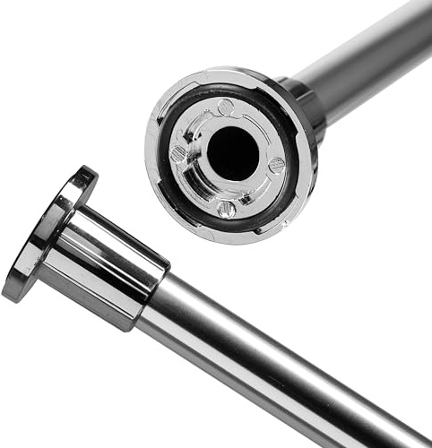 Croydex AD102000 Self Supporting Telescopic Shower Curtain Rod Extends from 1100mm to 2600mm Chrome