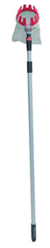 Recoge Frutas Telescópico Gathering 90100 - Extensible de 1,67 a 2,75 Metros - Incluye Cuchilla y Bolsa Recolectora - Muy Ligero - Recogedor de Fruta Fabricado en Aluminio Reforzado - Altuna