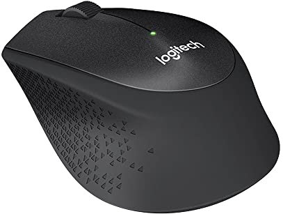 Logitech B330 SILENT PLUS Kabellose Maus, 2,4 GHz mit USB-Nano-Empfänger, 1000 DPI Optical Tracking, 2 Jahre Batterielaufzeit, Kompatibel mit PC, Mac, Laptop, Chromebook - Schwarz