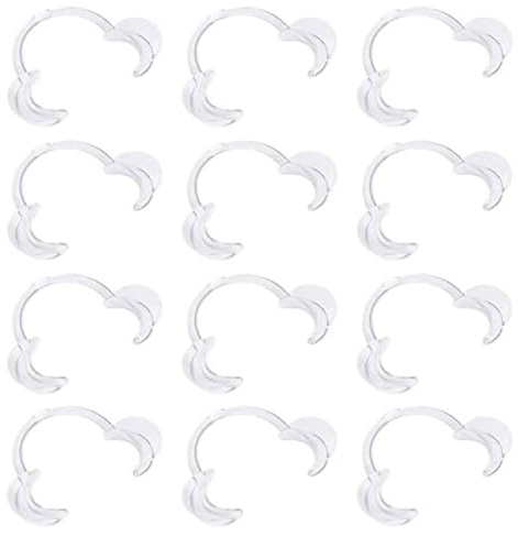 Vicloon 12Pcs Mundöffner Spiel Weihnachten, Wangenhalter Fuer Mundöffner Challenge, Dental C-Form für Weihnachten Partyspiele und Zahnaufhellung