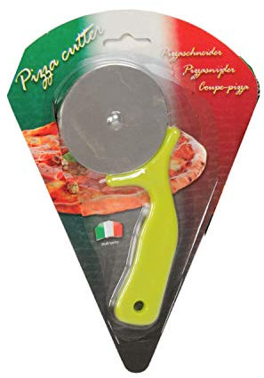 A.I.E. Pizza Schneider culinario 16cm Grün Pizzacutter Messer Pizzaroller Flammkuchen (Grün)