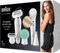 Braun Silk-épil 9 Flex Beauty-Set, Epilierer Damen / Haarentferner, FaceSpa Gesichtshaarentferner, 8 Aufsätze, Tasche, mit flexiblem Kopf für einfachere Haarentfernung, 9300, weiß/gold
