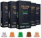 Grano Milano 50 Aluminium Coffee Pods Compatible with Nespresso Original line Machines, Not Compatible with Vertuo - Medium & Dark Roast Coffee Capsules, 5 Packs - 50 Servings, Espresso Made in Italy