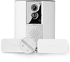 Somfy 1875249 - Somfy One + | Alarmanlage mit integrierter Full-HD-Überwachungskamera | 90dB Sirene | Mit 2 IntelliTAG-Öffnungsmeldern und 1 Fernbedienung