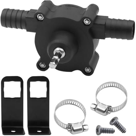 JISADER Pompe de Perceuse Électrique, Portable Mini Alimenté Pompe À Eau, Pompe de Forage Électrique, Pompes de Transfert Auto-Amorçantes pour Maison, Vitesse de Pompage Rapide