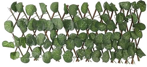 Wnvivi Clôture de Haies Artificielles, Plante de Haie Topiaire Artificielle Extensible, Plante de Haie Topiaire de Simulation pour Décor de Jardin, Cour, Balcon, Patio(A3)