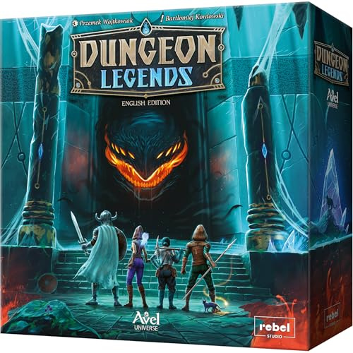 Dungeon Legends Board Game - Cooperative Card-Based Adventure in The Avel Universe! Immersive Fantasy Strategy Game for Kids & Adults, Ages 10+, 1-4 Players, 60-90 Min Playtime, Made by Rebel Studio