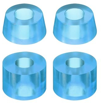 PATIKIL Skateboard Bushings, 2 Set 90A PU Long-Board Truck Bushings Rebuild Kit for Skateboard Parts, Transparent Blue