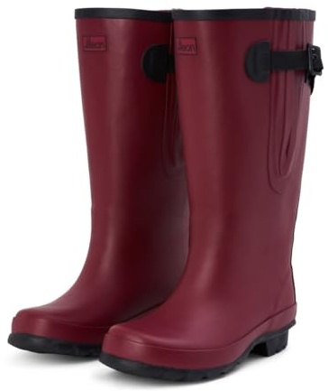 Extra Wide Calf Wellies for Women - Fit 40 to 57cm Calf - Wide in The Foot and Ankle (Raspberry 7)