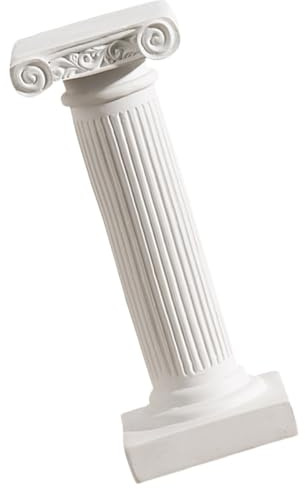 Kisangel Estatua Artística de Columna Romana de Resina Soporte para Plantas y Adornos Decorativos en Recepciones y Jardines