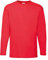 Fruit of the Loom 61-038-0 Long-Sleeved T-Shirt - Red - Large