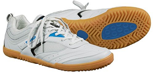 Tibhar Tischtennisschuh Progress Soft, rutschfest, leicht in 2 Farbkombinationen (weiß-blau, 42)
