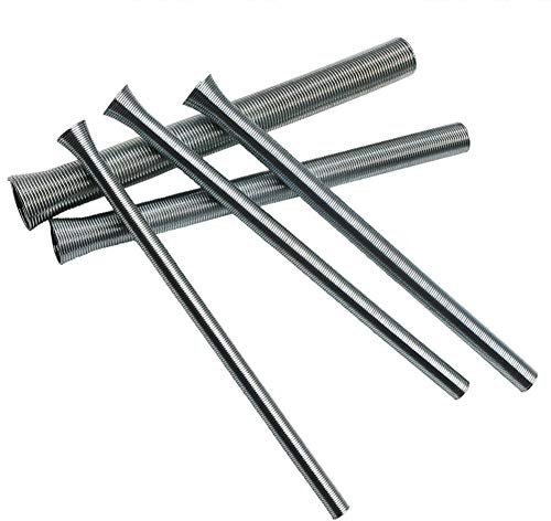 Yzki Juego de 5 dobladores de tubos de resorte para tubos de cobre suave y aluminio de 6 mm/8 mm/10 mm/12 mm/16 mm de diámetro