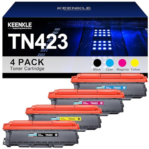 TN423 Tonerkassette Kompatibel für Brother TN-423 TN-421 Toner MFC-L8690CDW MFC L8690CDW HL-L8260CDW HL-L8360CDW MFC-L8900CDW DCP-L8410CDW DCP-L8410CDN TN-423BK (Schwarz Cyan Gelb Magenta, 4er-Pack)
