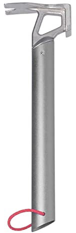 Fdit Zelthammer, ShineTrip Canopy Nail Puller Camping Pfahlhammer Multifunktion Zum Graben von Löchern Ziehen von Trümmern Öffnen von Bierflaschen (Grau)