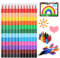 YeahBoom Wachsmalstifte,12PCS Stapelbare Buntstifte kinder,Wachsmalstifte Set,Spitzen Kreide Buntstifte,Regenbogen Stifte,Farbwechselstift,ideal als mitgebsel kindergeburtstag,Ostergeschenke Kinder