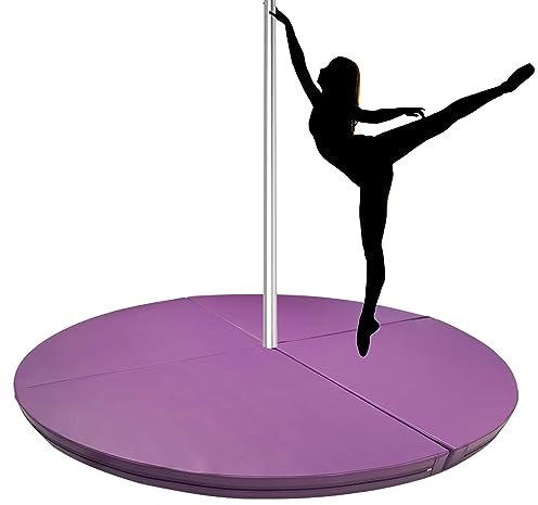 colchonetas de pole dance Esteras de poste para piso redondo, Plegable Portátil Colchoneta de choque de pole dance Circular, Colchonetas para ejercicios de yoga Cojín de baile para el hogar/estudio, P