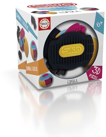 Educa - El Rompecabezas 3D más Ingenioso, atrévete con el Reto y Encuentra la combinación exacta. Consigue Montar una fantástica Esfera de 4 Colores, Incluye peana | Slida Gumball Colours (20054)