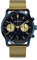 DeTomaso SORPASSO Chronograph Stella ORO Blau Herren-Armbanduhr Analog Quarz Mesh Milanese Armband Gold
