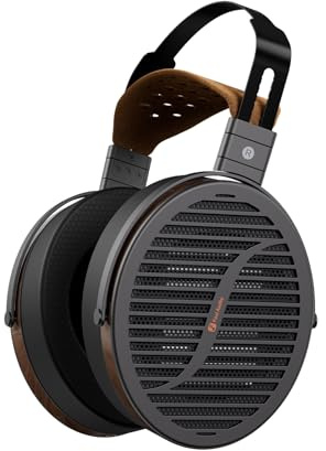 Fosi Audio i5 Open-Back Planar Magnetic Headphones with 97mm Ultra-Large Diaphragm, CNC Metal & Walnut Wood, Audiophile Wired Studio Headphones for Multi-Source Devices