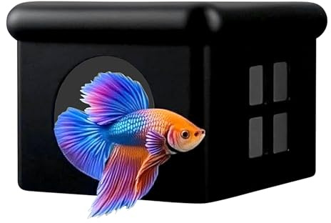 Générique Cachette Flottante pour Poisson Betta,Abri Flottant pour Nourrissage et Repos Betta | Décoration pour Petits Aquariums Maison Bureau