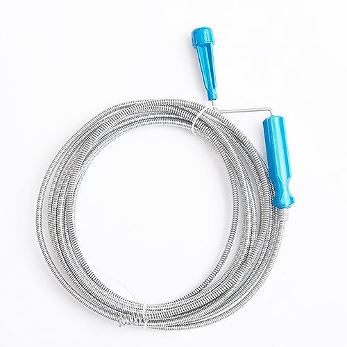 2 pièces Spirale de Nettoyage de Tuyaux, 2m et 5m Déboucheur de canalisations，pour canalisations et siphon douche, lavabo de salle de bain