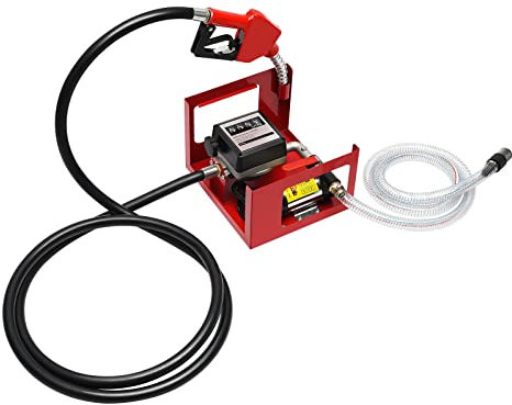 45/50/60L Dieselpumpen Kraftstoffpumpen Elektrische selbstansaugende Kraftstoffpumpen 12V/230V Selbstansaugende Kraftstoffpumpe für mobile Tankstellen mit PVC-Schlauch (230V50L/min)