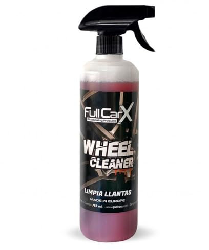 FULLCARX Wheel Cleaner 750ml Pulizia Cerchi Auto, Potente ed Efficace, Alta Percentuale di Sostanza Attiva, Detergente Sgrassante, Coating Lucido, Pulitore Lava Prodotto Professionale Detailing