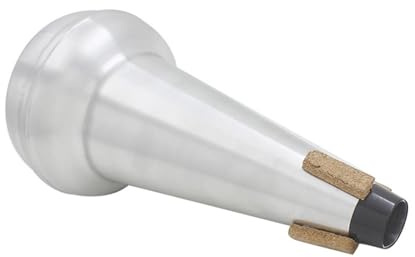 Tromba muta, muto dritto trombone | Mute di trombone silenzioso leggero in lega di alluminio | per strumenti musicali, silenziatore di pratica per l'apprendimento domestico, insegnamento