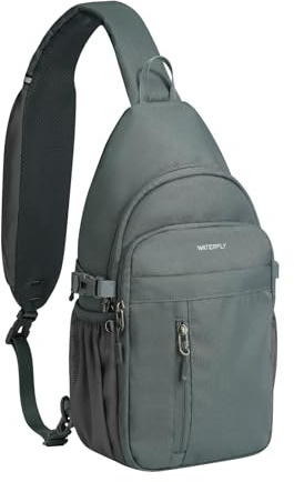 Waterfly Sling Bag with Multiple Pockets, Shoulder Bag for Men Women