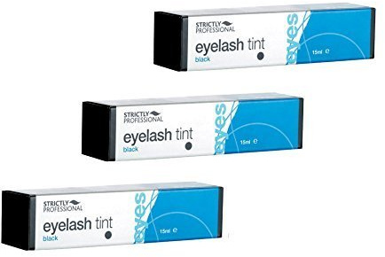 3 x Strictly Professional Eyelash & Eyebrow Tint - 15ml (Black) Tint only, no developer