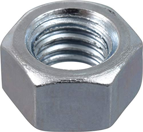 Hillman 100 Pcs Coarse Thread Hex Nuts (3/8-16) | Hex Nuts for Bolts, Threaded Rods & Fasteners | Zinc-Plated Grade 2 Steel Hardware for General Repairs, Construction & DIY Projects