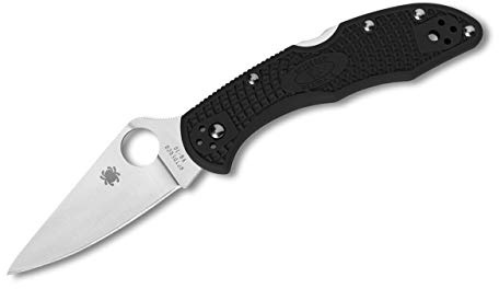 Spyderco C11FPBK fickkniv Delica Light Black FRN, svart, M