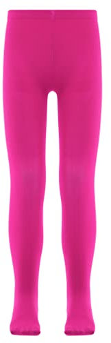 Zaldita Mädchen Strumpfhose Stretch Ballettstrumpfhose Fuß Feinstrumpfhose Tanzstrumpfhose Sport Aerobic Yoga Pilate Leuchtend Rosa 134-140