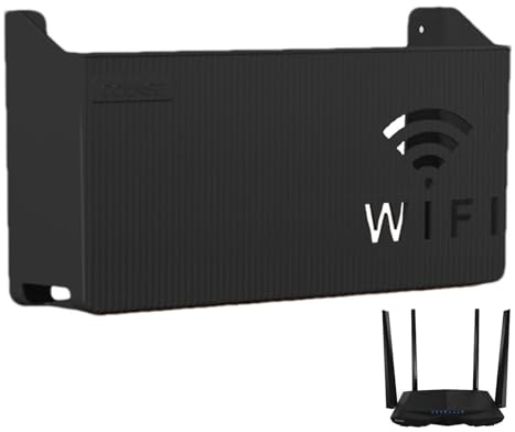 WLAN-Router-Regal | Wandmontierte WLAN-Boxen | Multifunktions-Router-Aufbewahrungsregal | Kein Drahtloses Router-Regal für Fäuste | Boxen für Router Home | Aufbewahrungsbox Organizer
