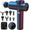 BURNNOVE Massagepistole Massage Gun mit Led-Touchscreen 99 Geschwindigkeitsstufen 8 Austauschbare Köpfe 2550mAh Akku für Schulter Körper Rücken Entspannung