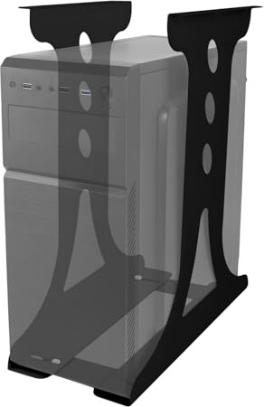 Snovire PC Halterung Unter Schreibtisch, Computer Aufhängung Halter für Untertisch, Schwerlast Computer Halterung unter Schreibtisch bis zu 35 kg für den meisten Hosts (Schwarz)