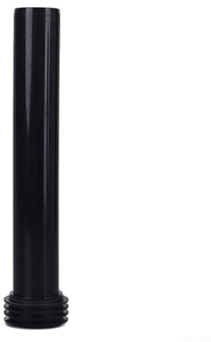 Tube de chasse d'eau manuel noir de 30 cm pour réservoir d'eau dissimulé en polypropylène compatible avec bidet de toilettes et systèmes de drainage muraux