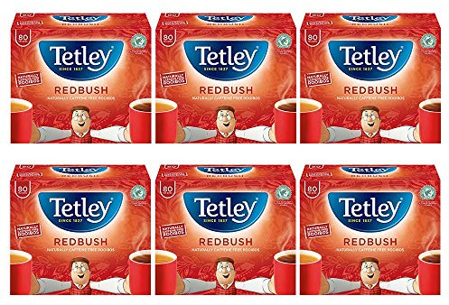Tetley Redbush Tea, Pack of 6, 240 Teabags Total