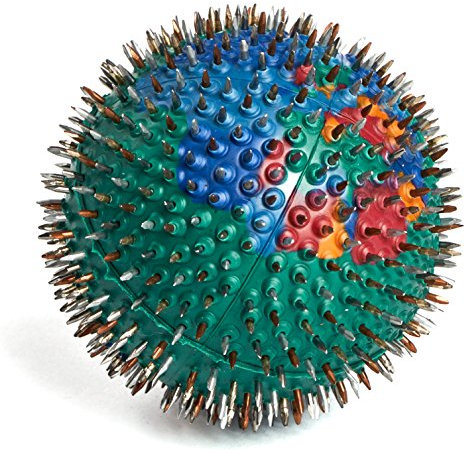 Lyapko Akupunktur-Hand-/Fußmassageball 4,0 Ag 656 Nadeln – Premium-Akupressur-Aktivmassagegerät für Unisex-Erwachsene – Einzigartiges, patentiertes Applikator-Therapiegerät