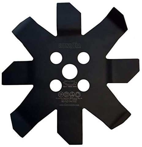 AUSONIA - 83798 HÄCKSELMESSER FÜR FREISCHNEIDER ZUM ZERKLEINERN, Mahlen UND PULVERISIEREN VON DORNEN MIT EINEM Durchmesser VON 25 cm, Dicke 3,00 MM, LOCHDURCHMESSER 25,4 MM