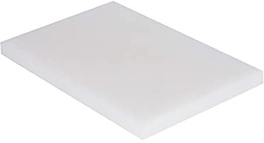 Denox 1 Tabla de cortar 500x300, hogar o profesional, color blanco, PEAD, talla única