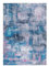-LUXOR- living Teppich Wohnzimmer Prima im Vintage Design - Wohnzimmerteppich Teppich Kurzflor Digitaldruck in zeitlosem Design Grau-blau 160 x 230 cm