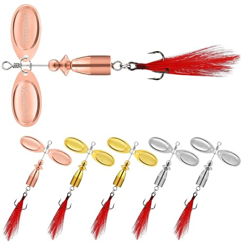 TRUSCEND Spoon Spinnköder Angelköder Kunstköder Fische Angeln Set Hecht Zander Forellen Köder Blinker Swimbait Angelzubehör Süßwasser Salzwasser Angelset Angeln Geschenk für Männer